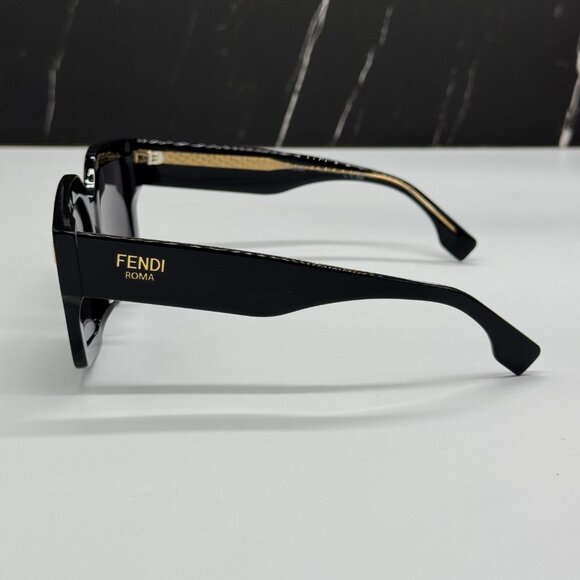NEW FENDI FE40162F 01A BLACK SUNGLASSES WOMEN FENDI - Picture 6 of 10
